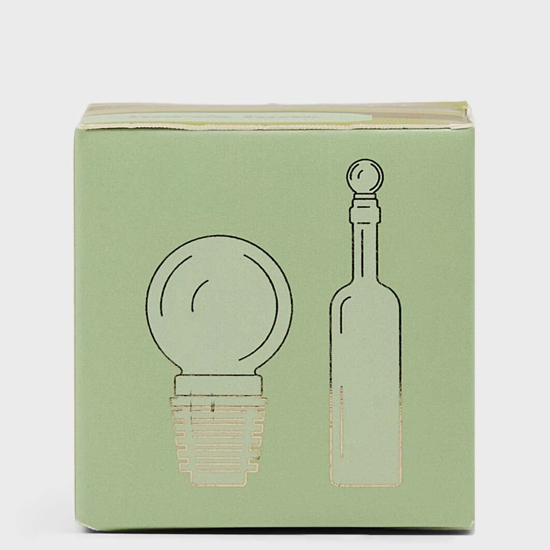 The Moony Glass Bottle Stopper | Olive