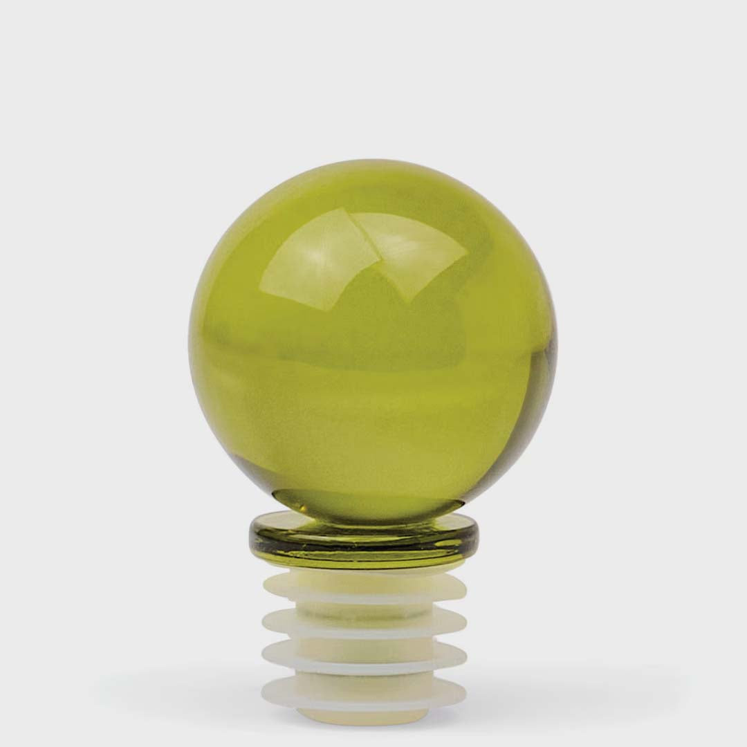 The Moony Glass Bottle Stopper | Olive