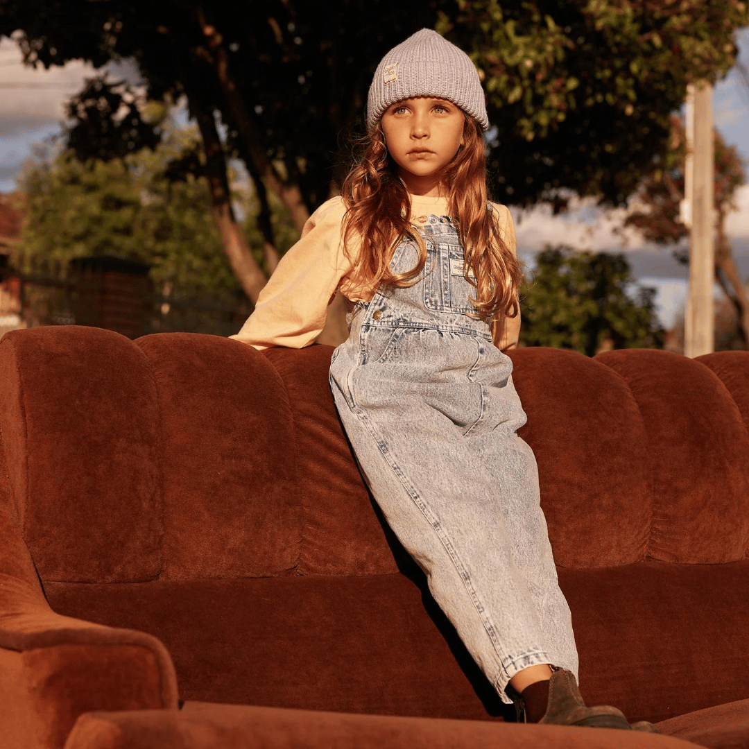 AUSTIN VINTAGE WASHED DENIM OVERALLS | LIGHT DENIM