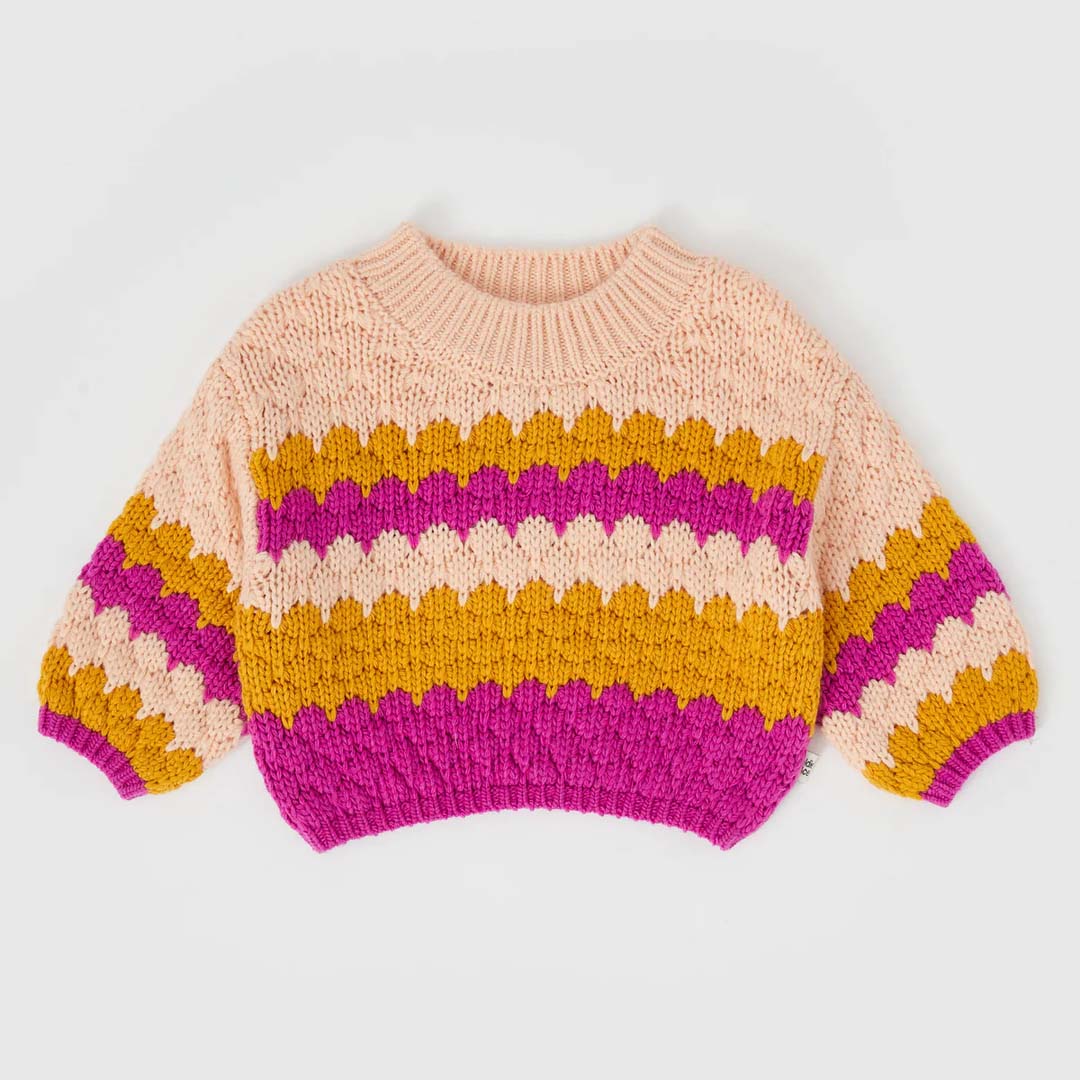 BILLIE BUBBLE KNIT JUMPER FAIRY | FLOSS / GOLDEN