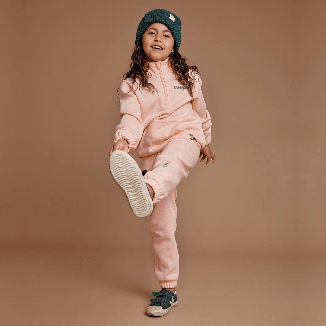 DYLAN HOODED SWEATER | PEACH