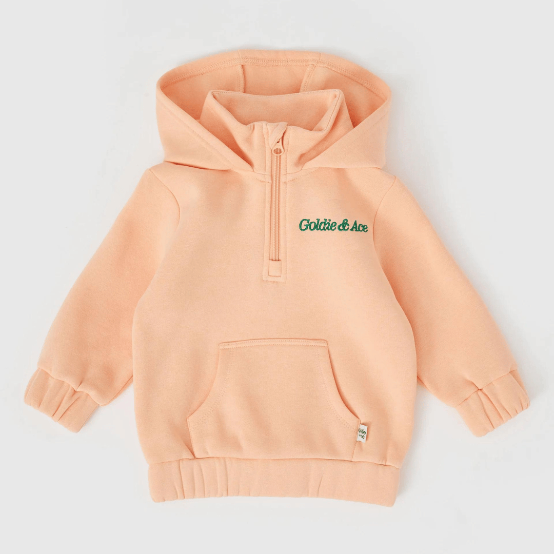DYLAN HOODED SWEATER | PEACH