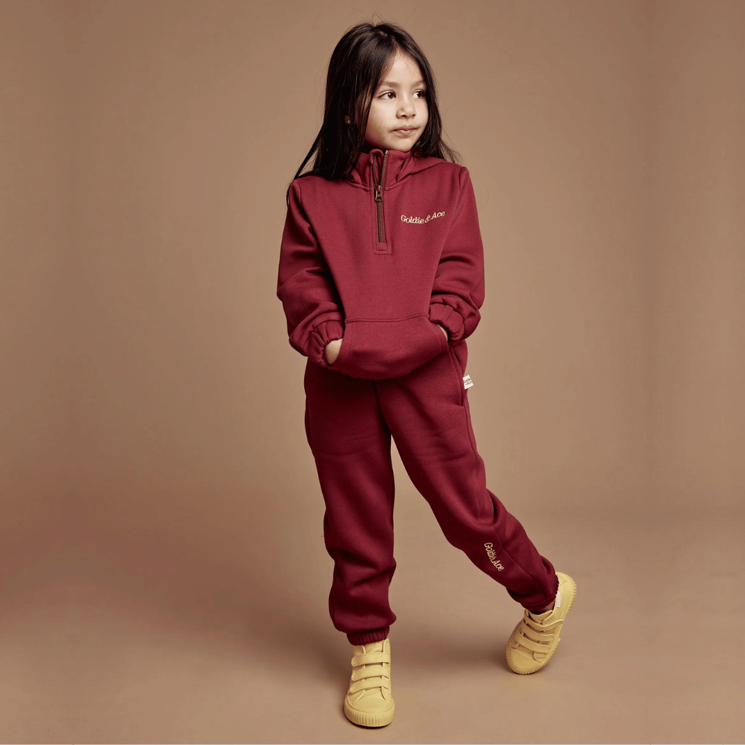 DYLAN SWEATPANTS | BRICK BURGUNDY