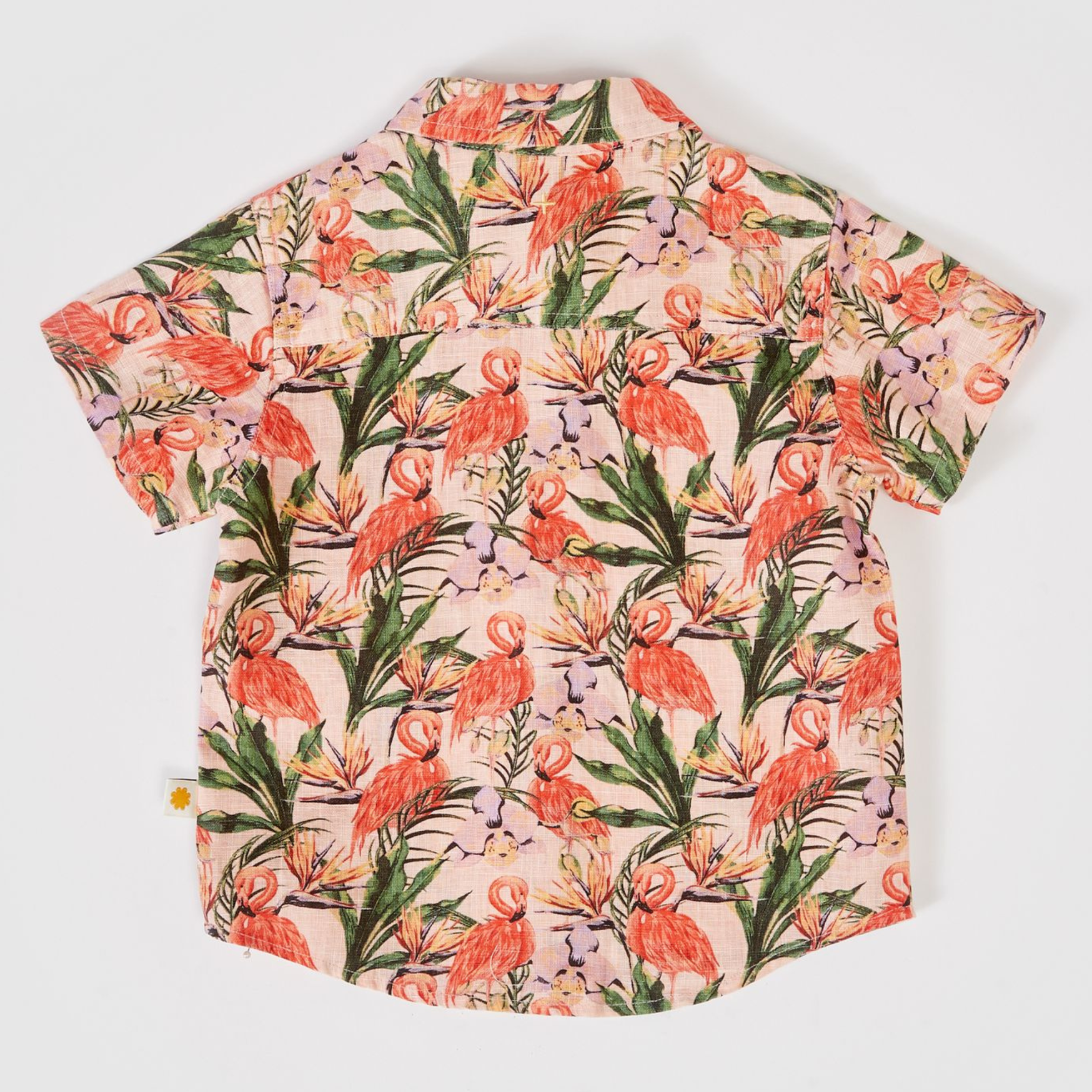 HOLIDAY LINEN SHIRT | FLAMINGO PINK