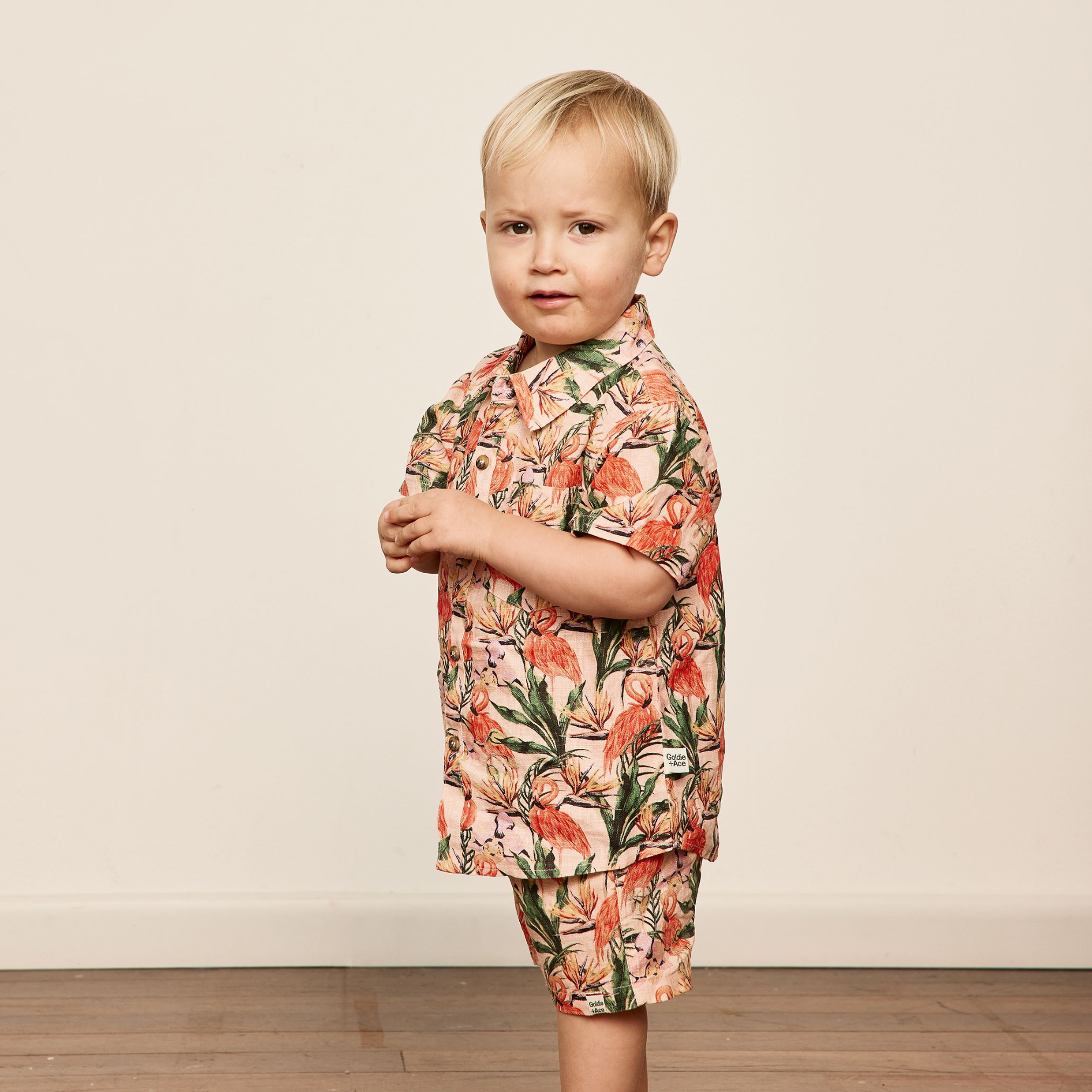 HOLIDAY LINEN SHIRT | FLAMINGO PINK