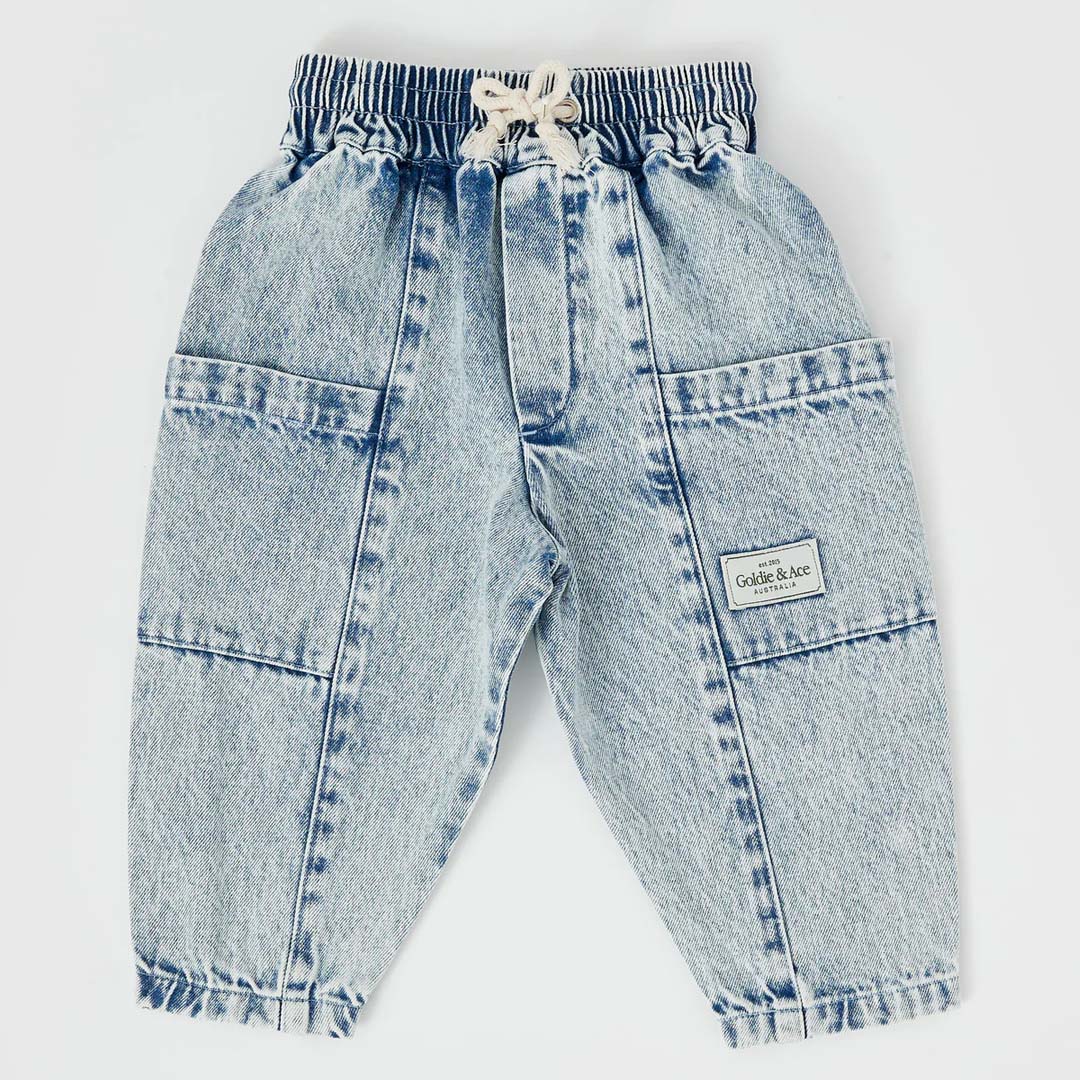 KIT DENIM POCKET PANT | LIGHT DENIM
