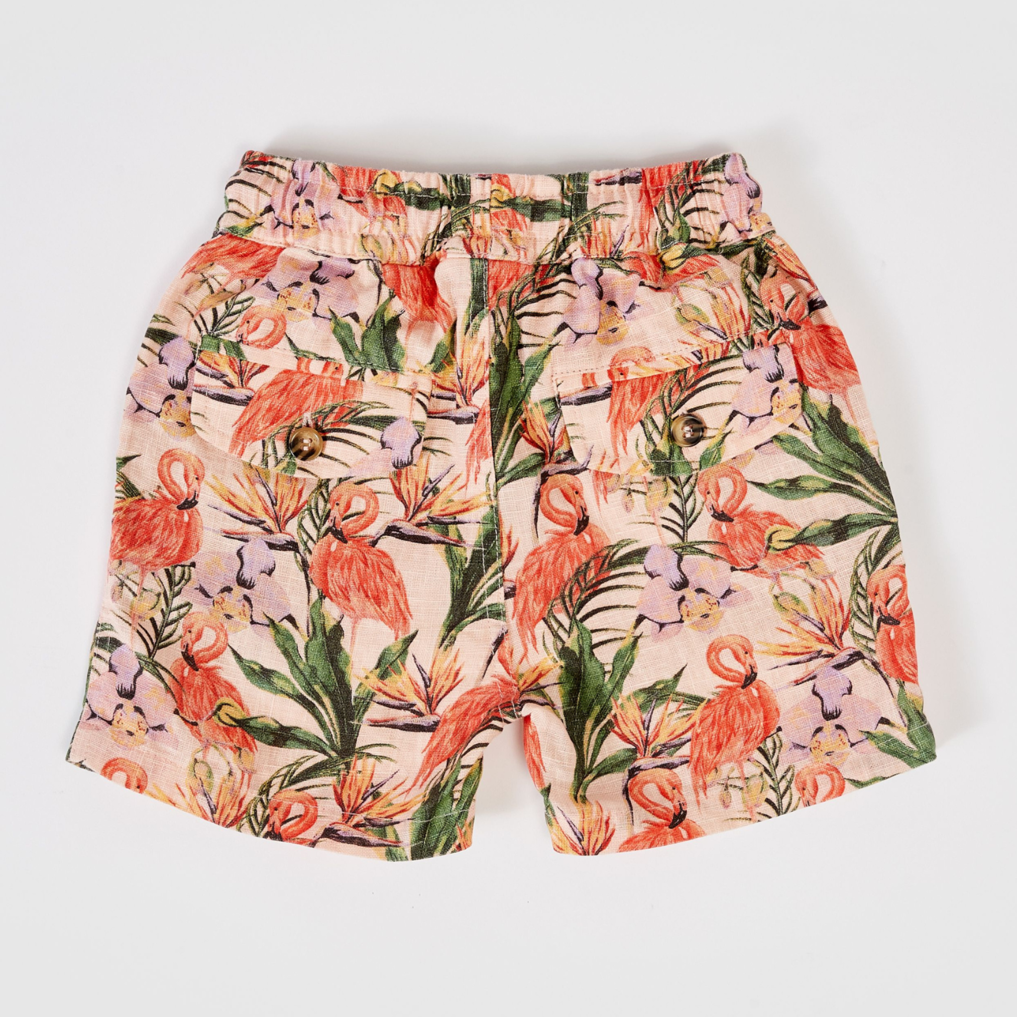 NOAH LINEN SHORTS | FLAMINGO PINK