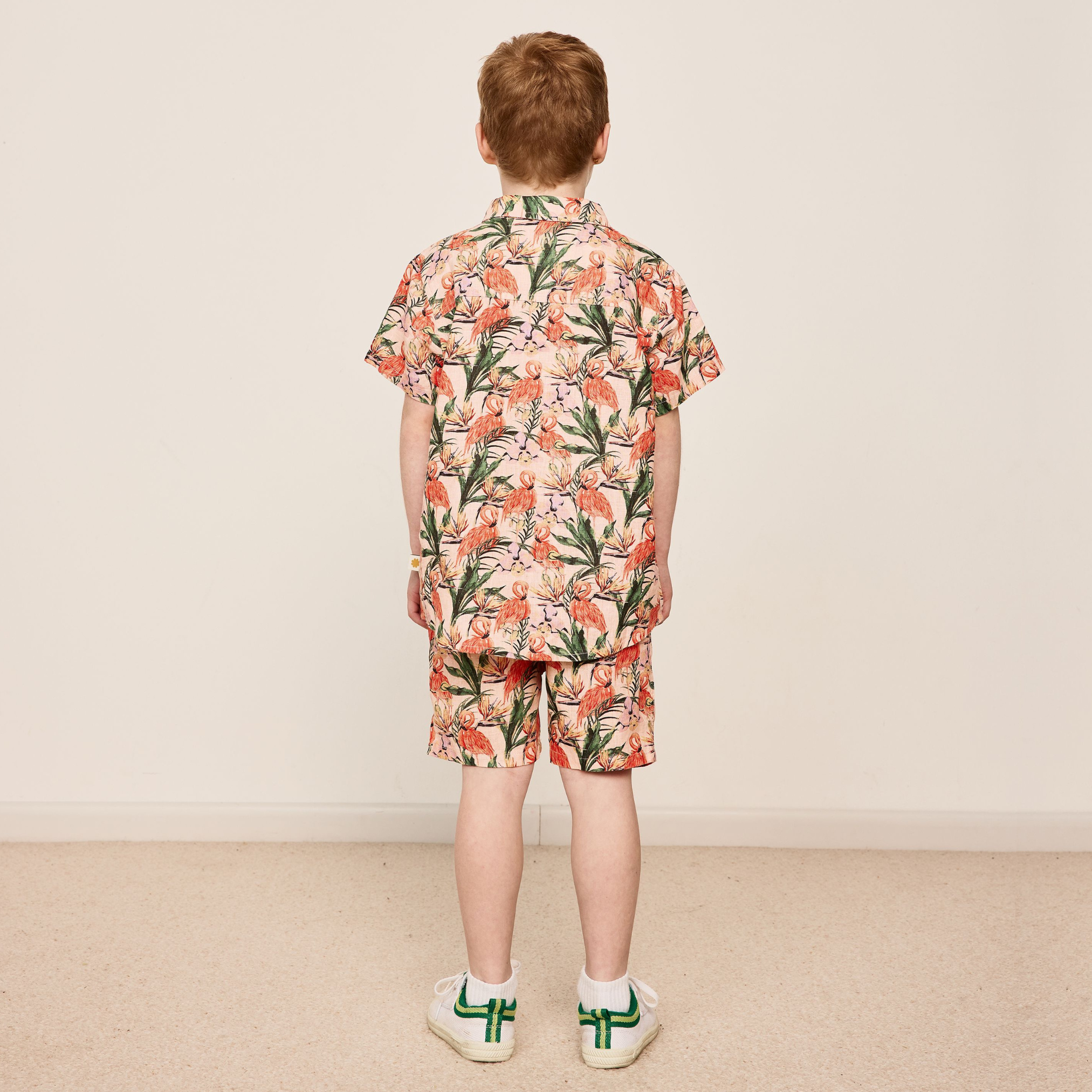 NOAH LINEN SHORTS | FLAMINGO PINK