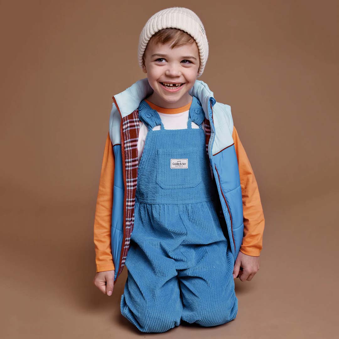 SAMMY CORDUROY OVERALLS | LAKE