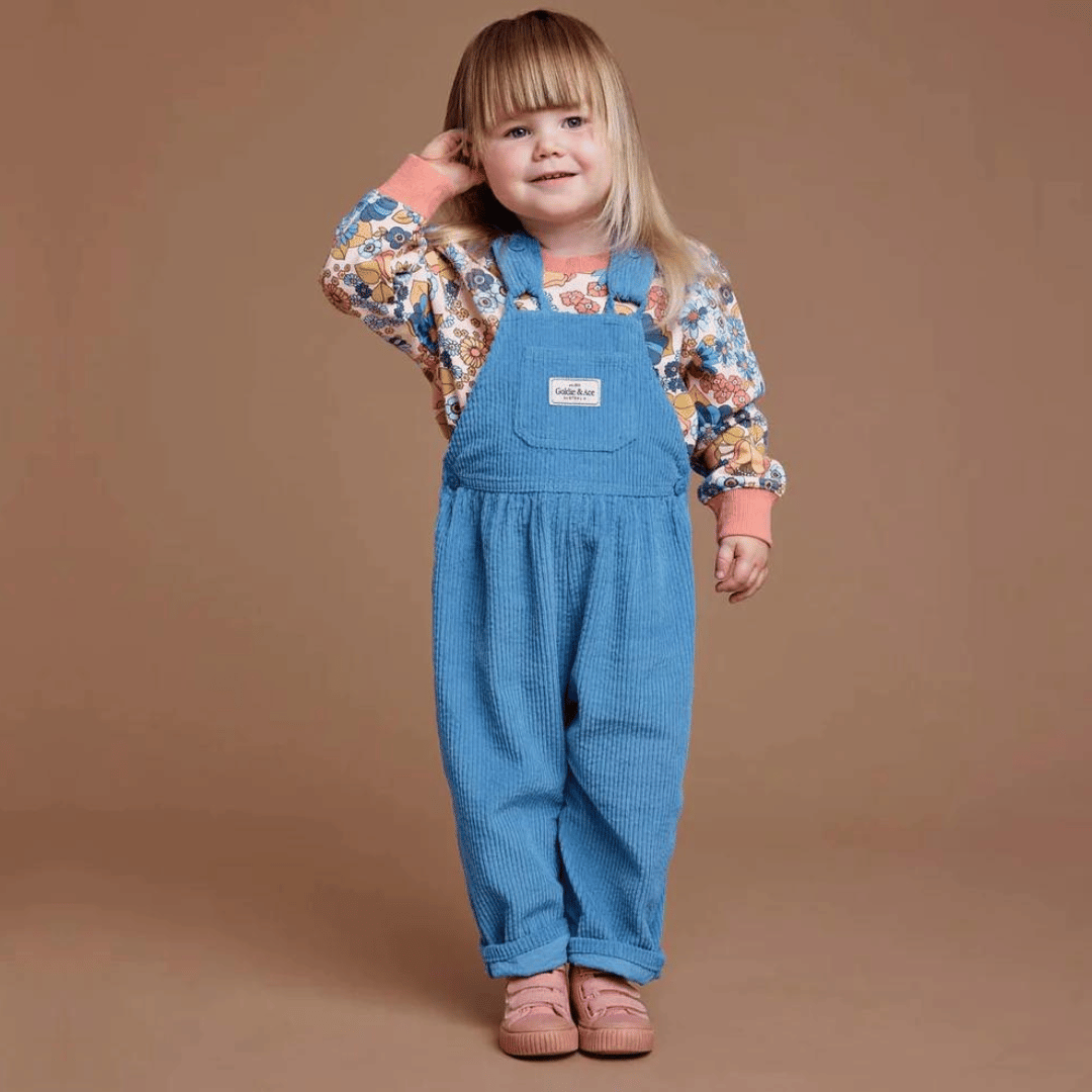 SAMMY CORDUROY OVERALLS | LAKE