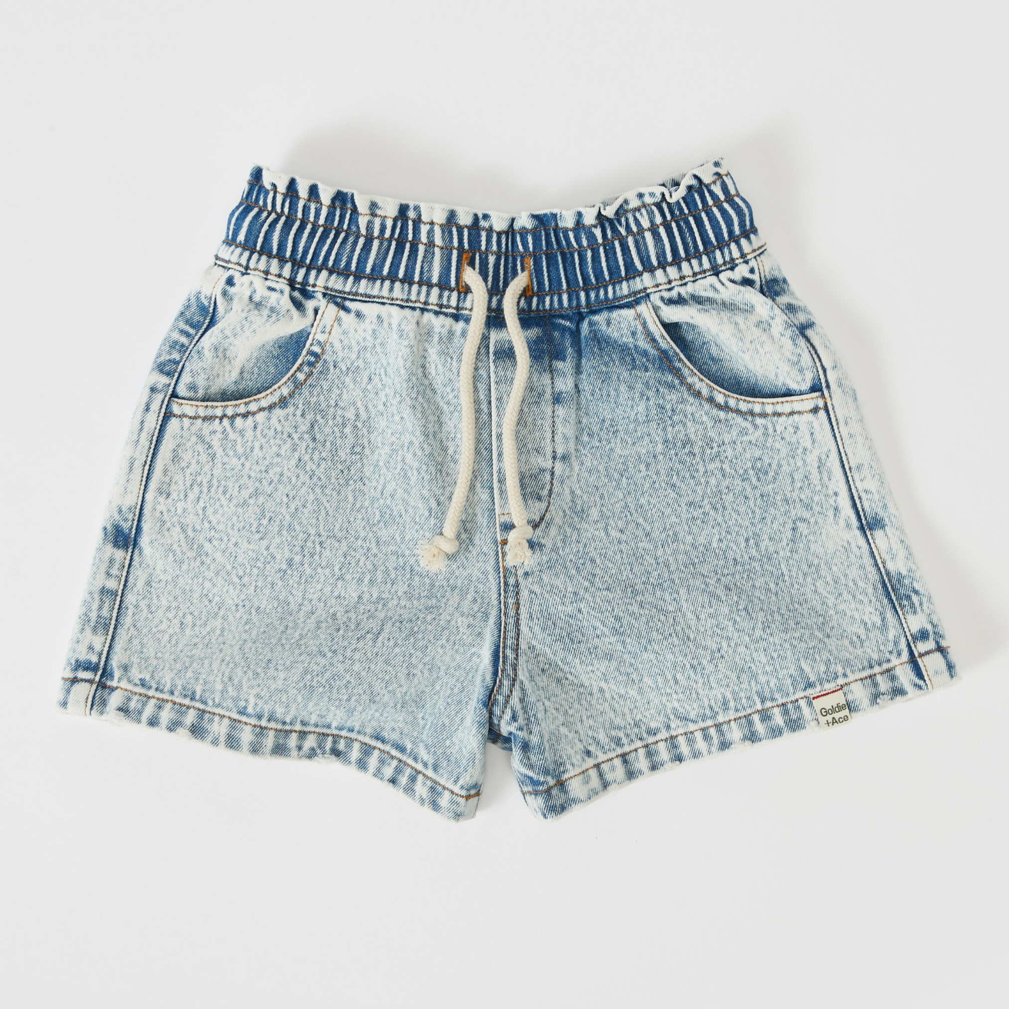 ZIGGY DENIM SHORTS - DENIM