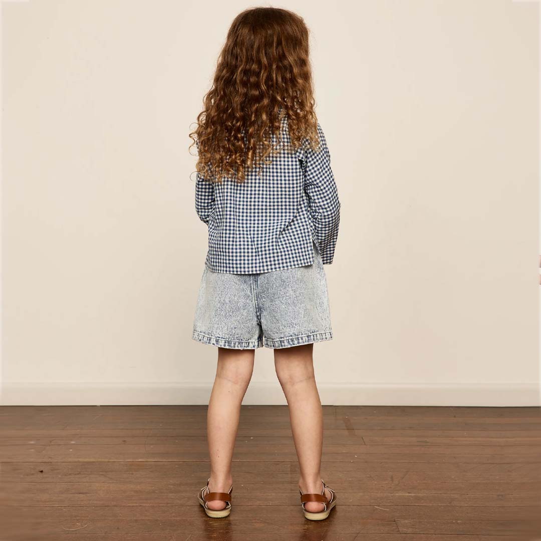 ZIGGY DENIM SHORTS - DENIM