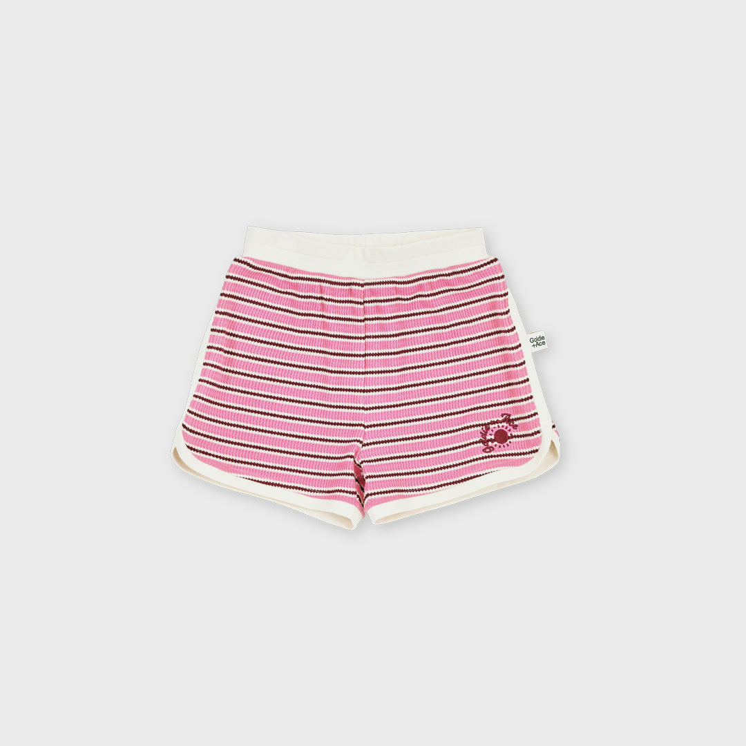 Waffle Shorts | Pink — product view