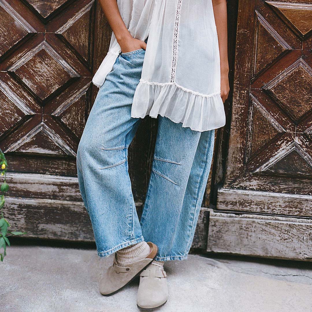 Good Luck Barrel Jean | Ultra Light Beam