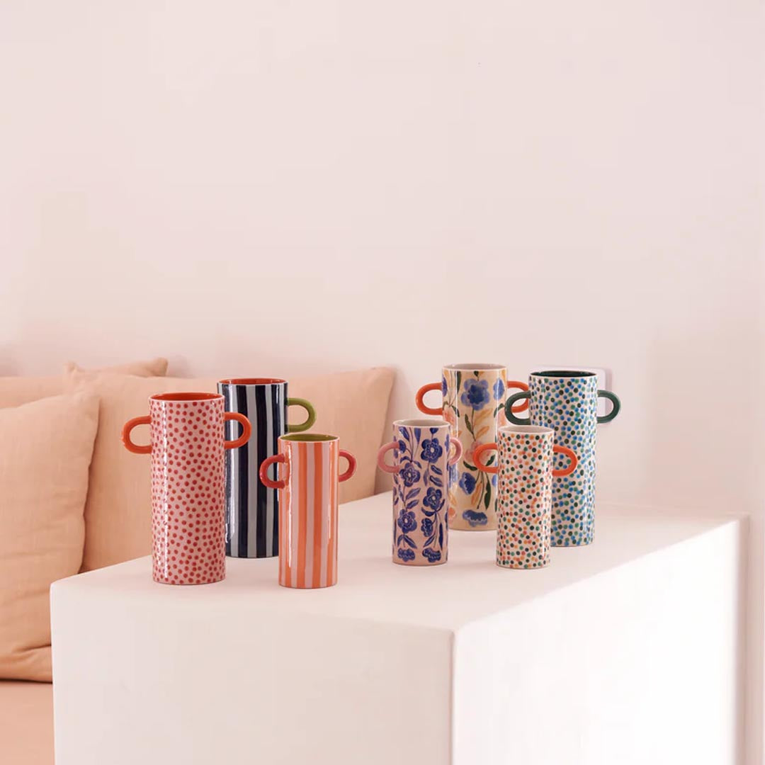 Griffe Tall Vase | Multi Floral