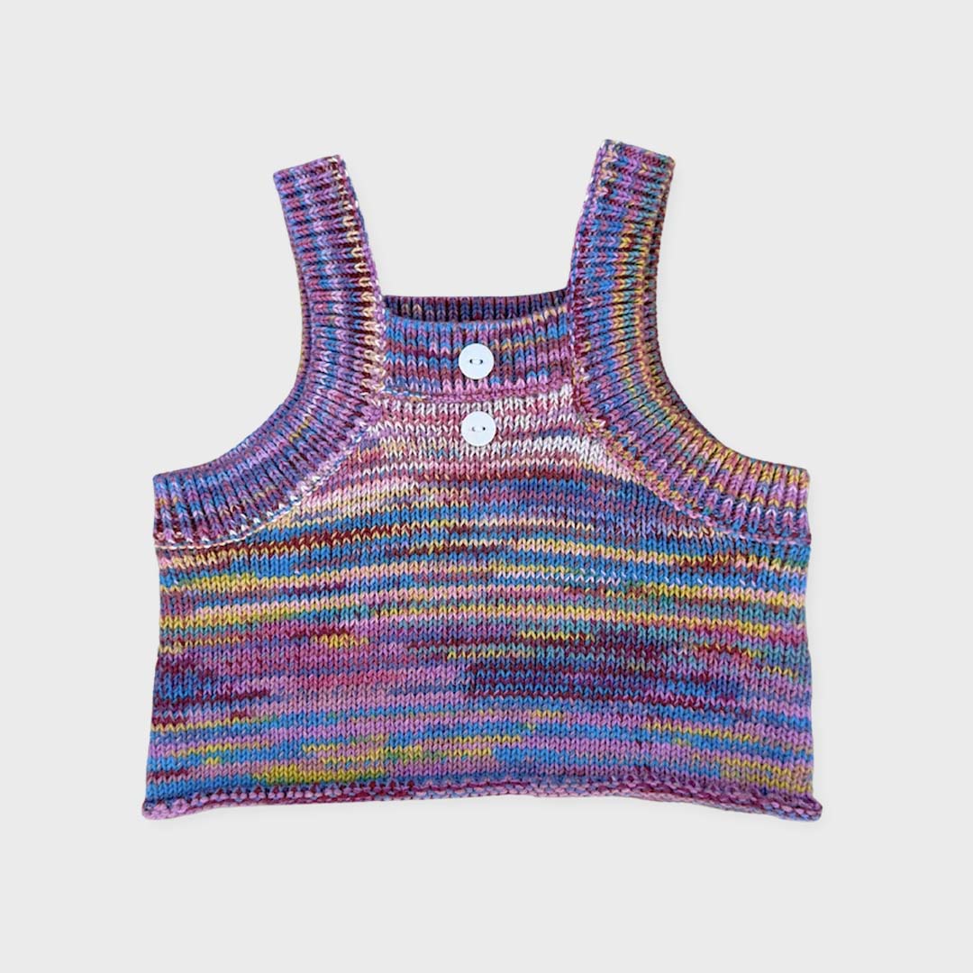 Knitted Singlet Top | Rainbow