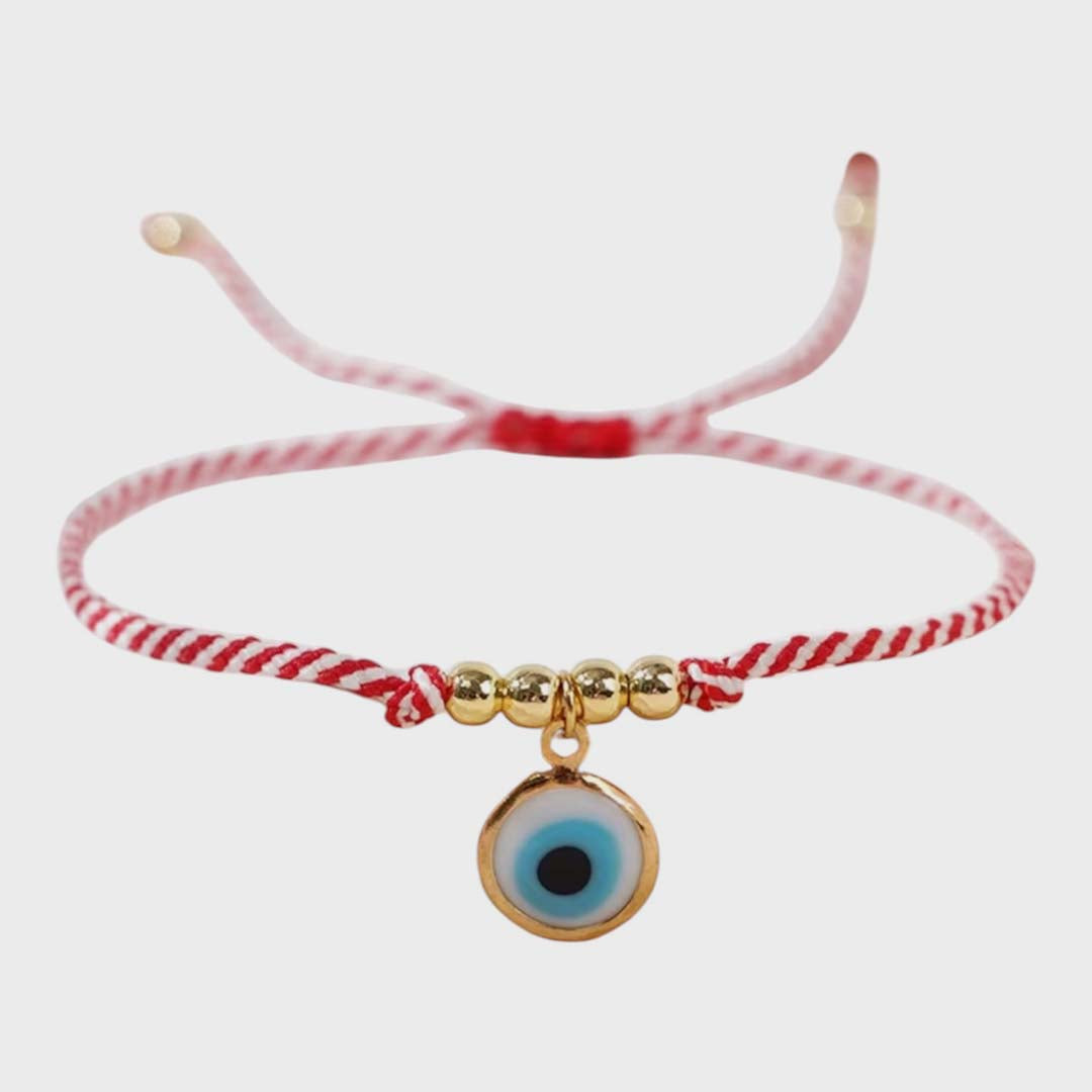 Guardian Thread Bracelet | Evil Eye Golden Beads