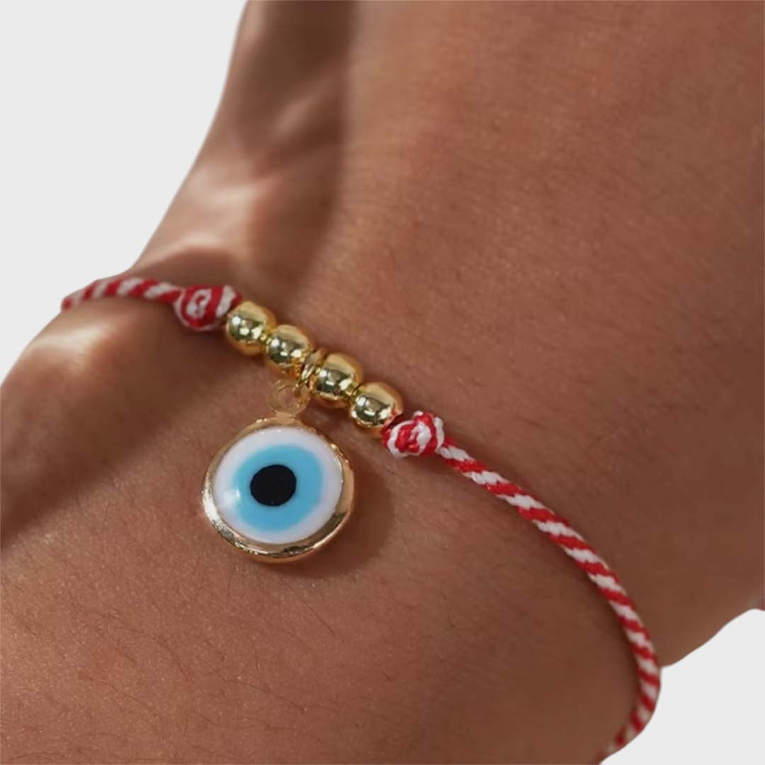 Guardian Thread Bracelet | Evil Eye Golden Beads