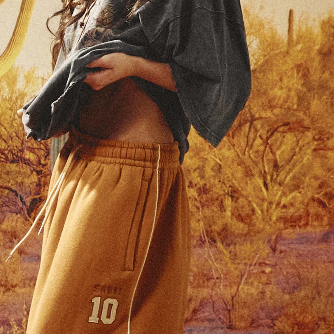 Happy Chap Wide Leg Sweat Pants | Brown