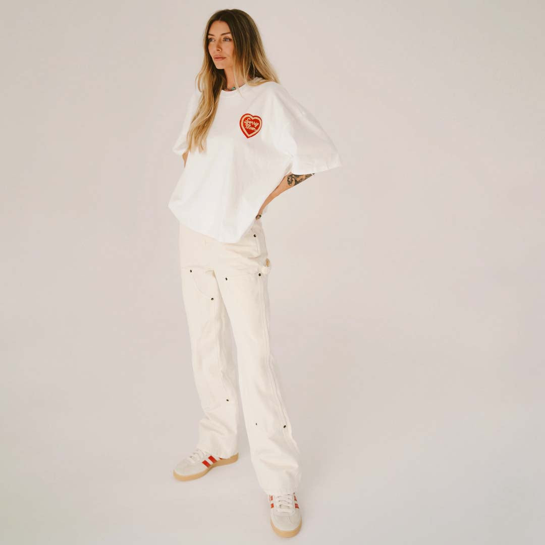 Sorry Mom Tee | White