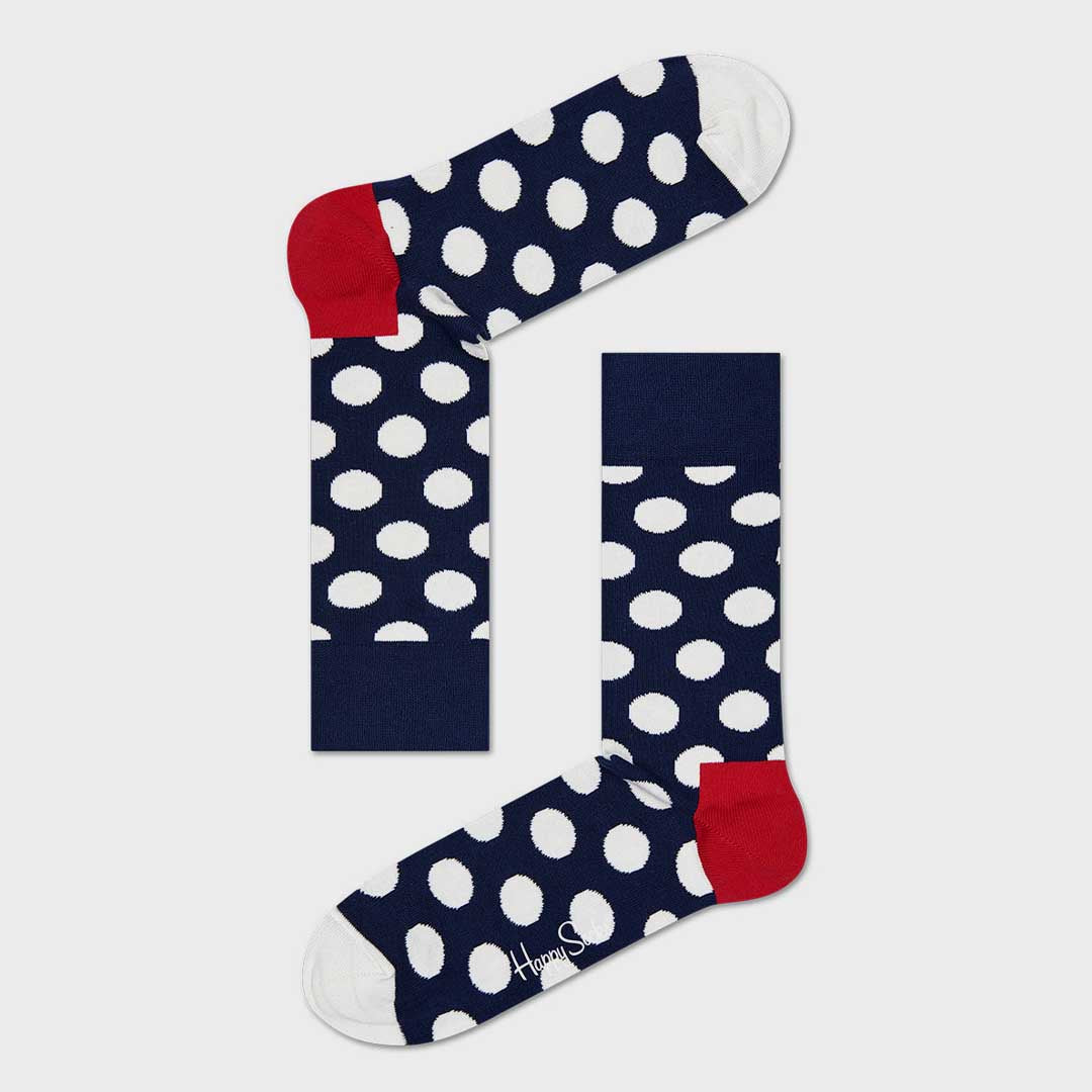 Big Dot Sock (6650) | Navy Red White