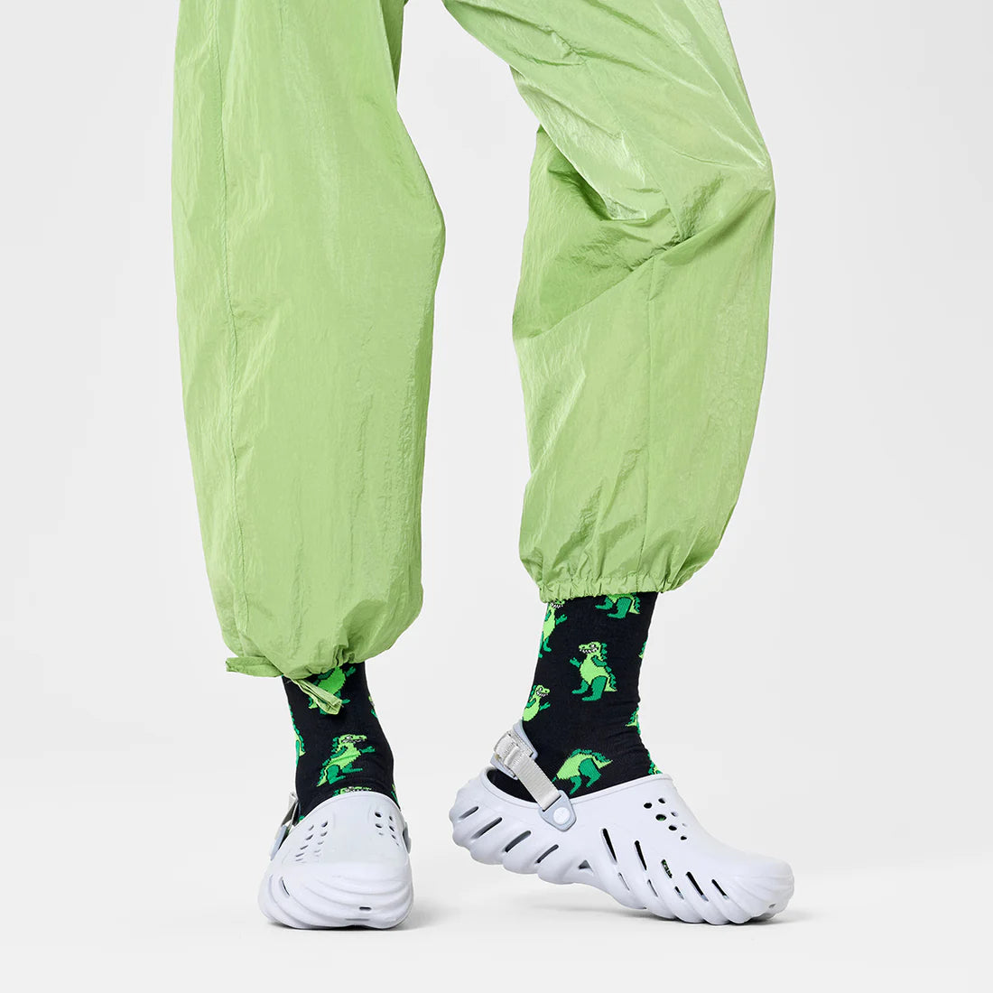 INFLATABLE DINO SOCK | BLACK / GREEN