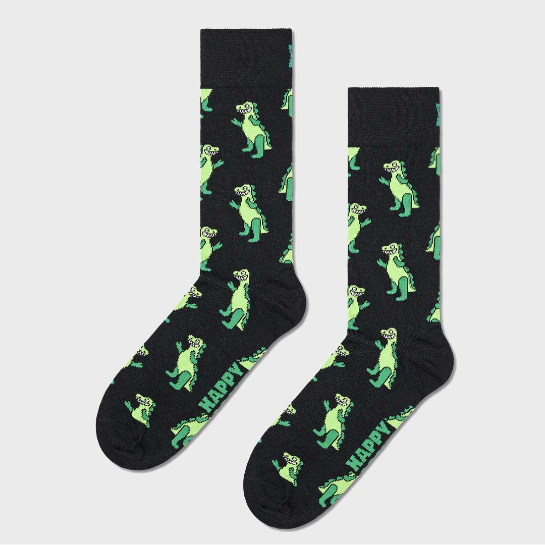 INFLATABLE DINO SOCK | BLACK / GREEN