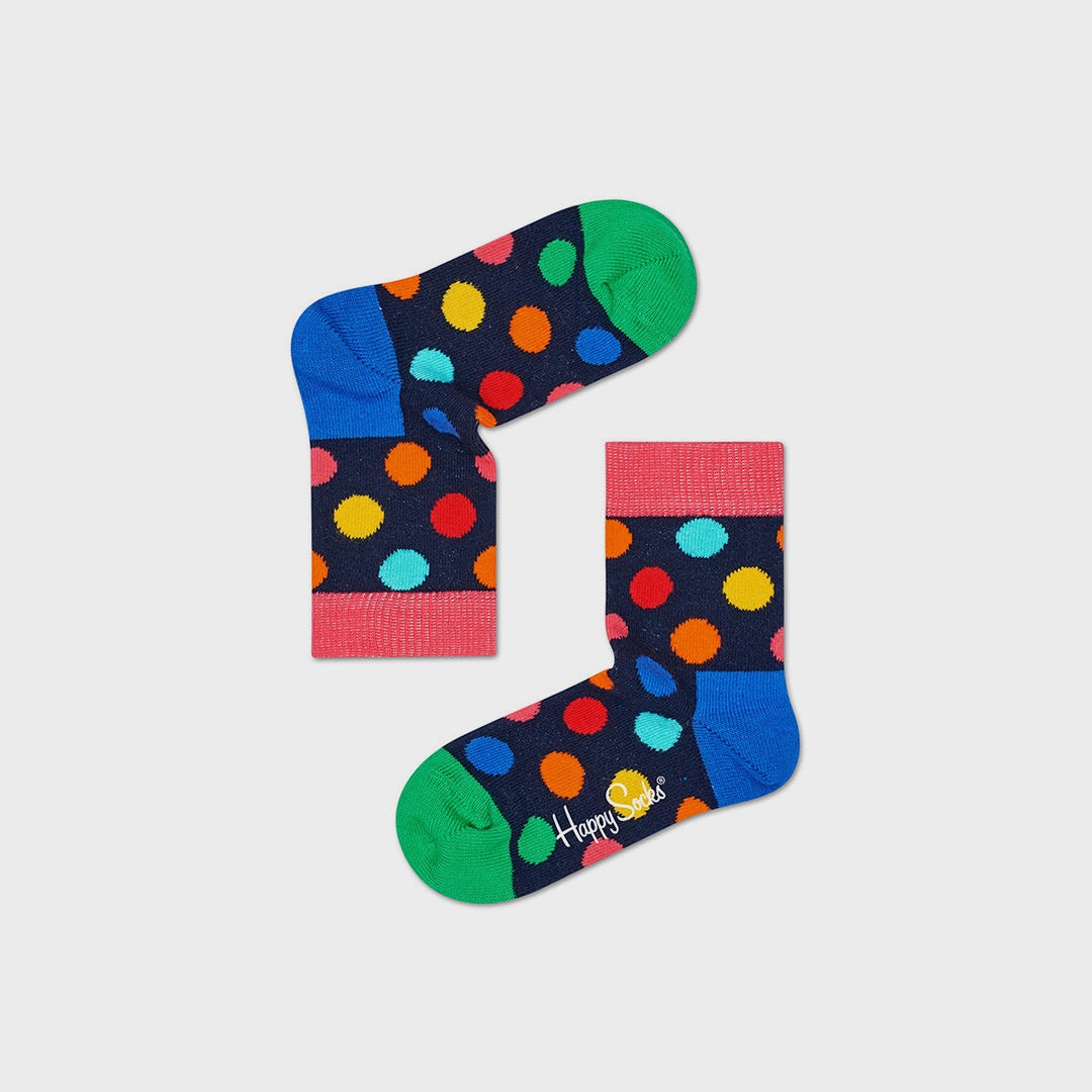 Kids Big Dot Sock (6001) | Navy Multi