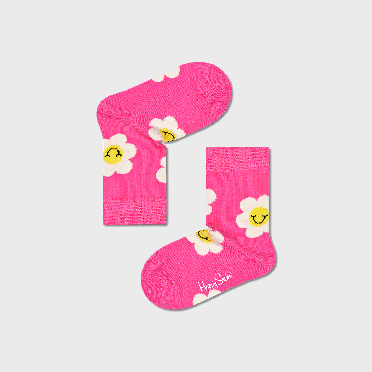 KIDS SMILEY DAISY SOCK (3300) | PINK