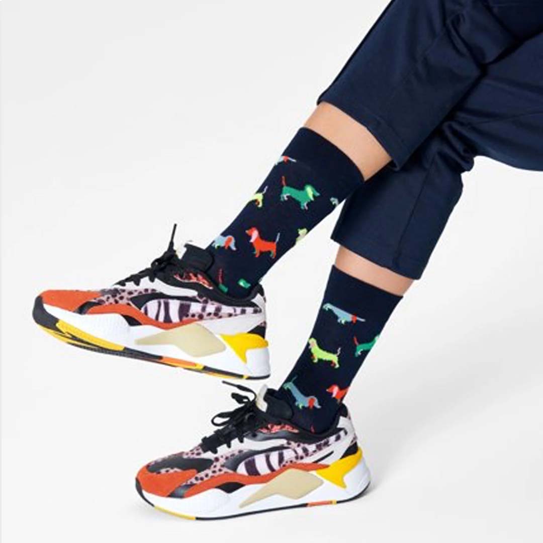 PUPPY LOVE SOCK | BLACK