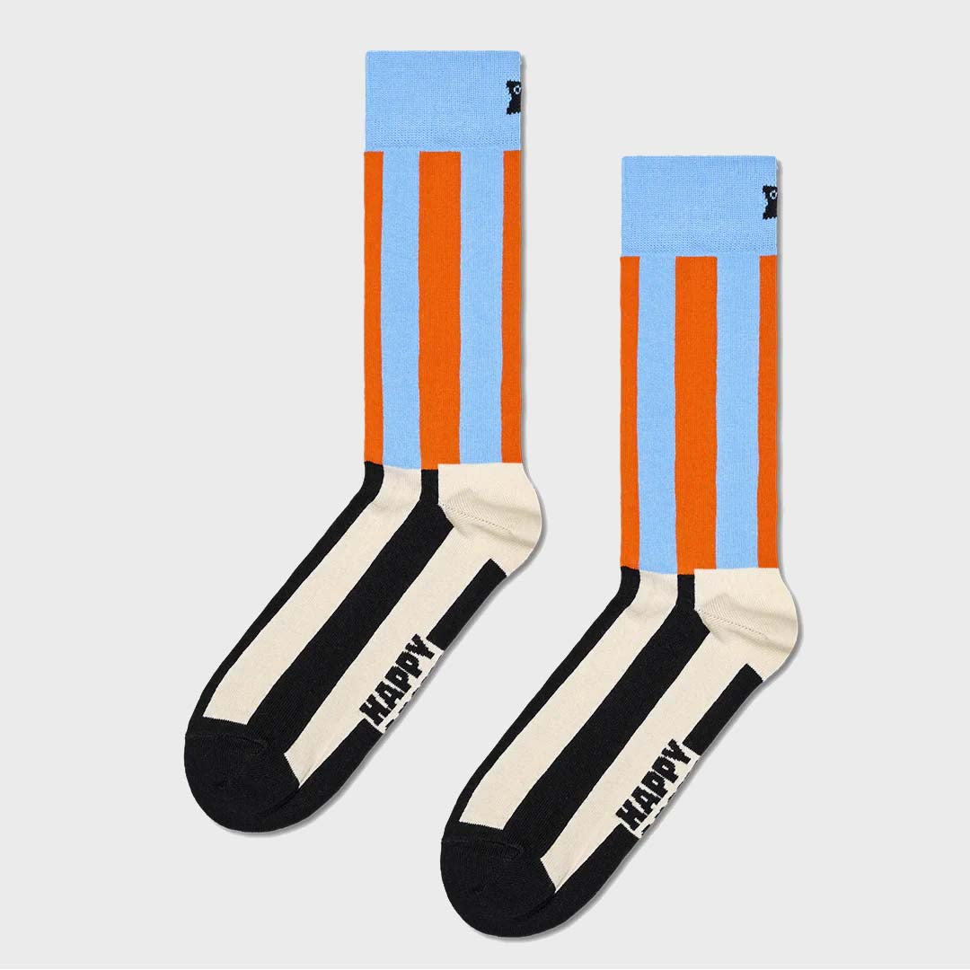 STRIPED SOCK | BLUE / ORANGE