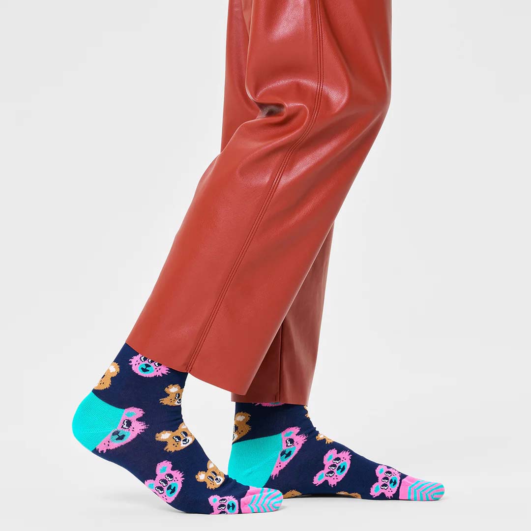 TEDDY SOCK (6500) | NAVY / PINK