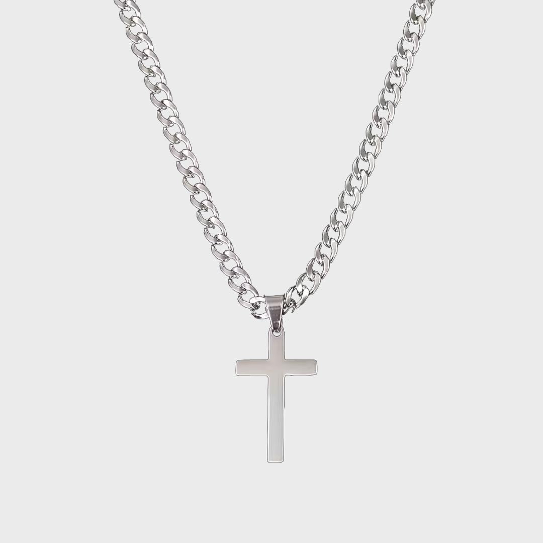 Harlow Cross Pendant | Stainless Steel