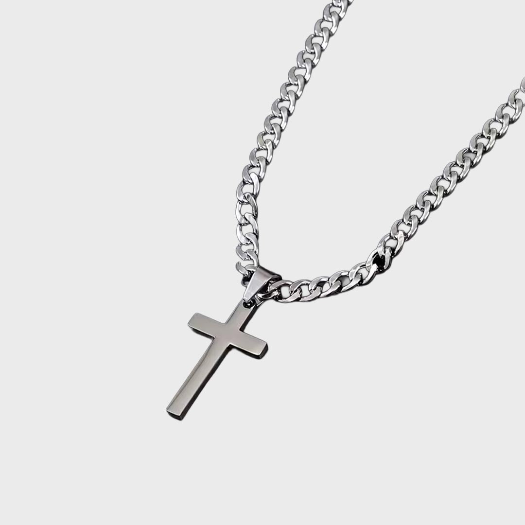 Harlow Cross Pendant | Stainless Steel