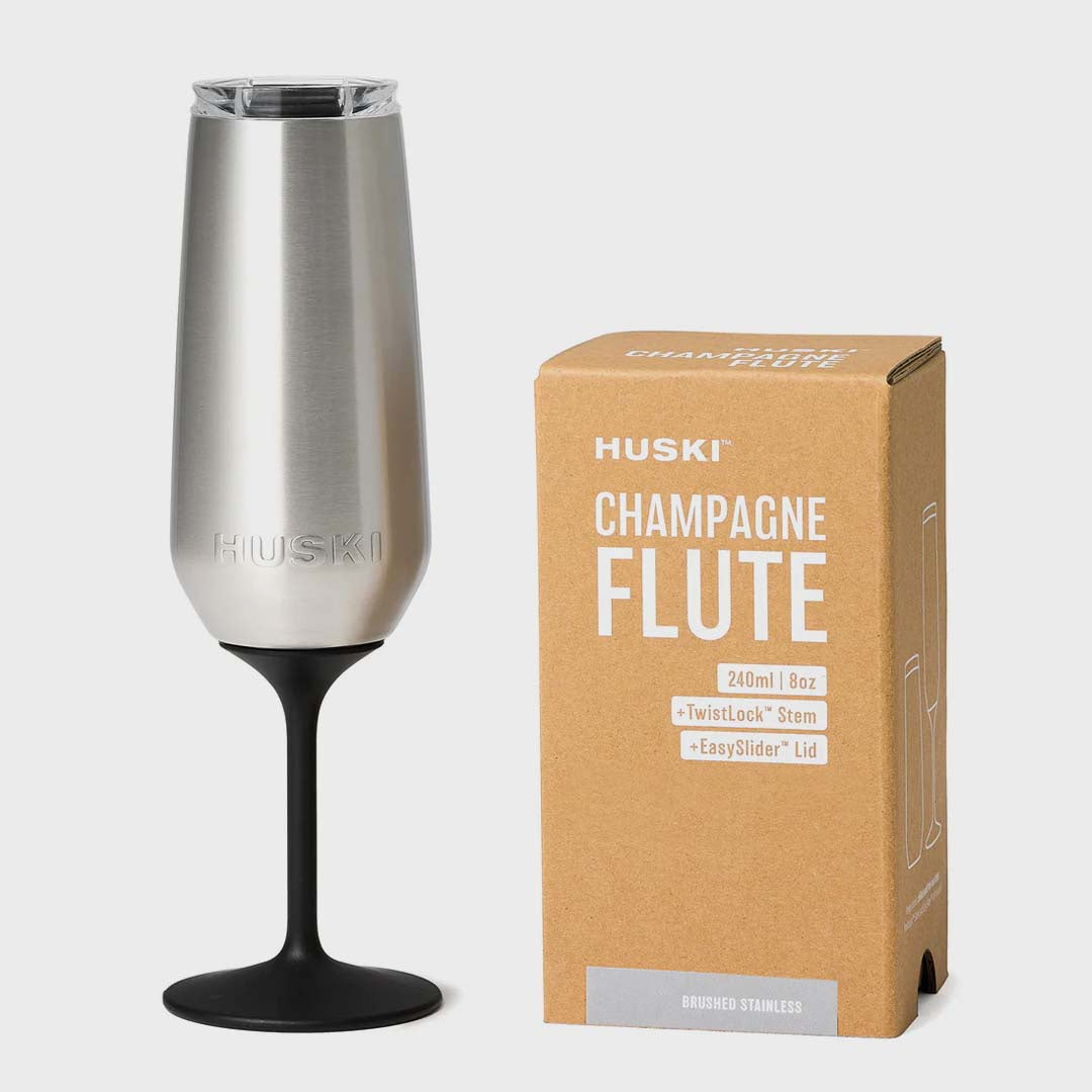 Champagne Flute | Brushed Stainless