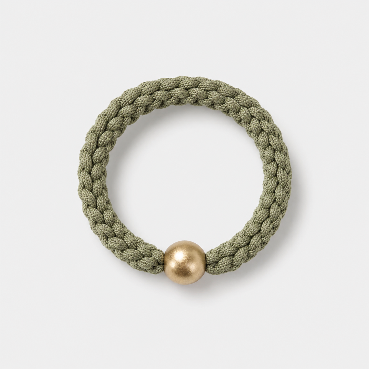 Elastic Braided Hair Tie 3 Pack | Sage Green