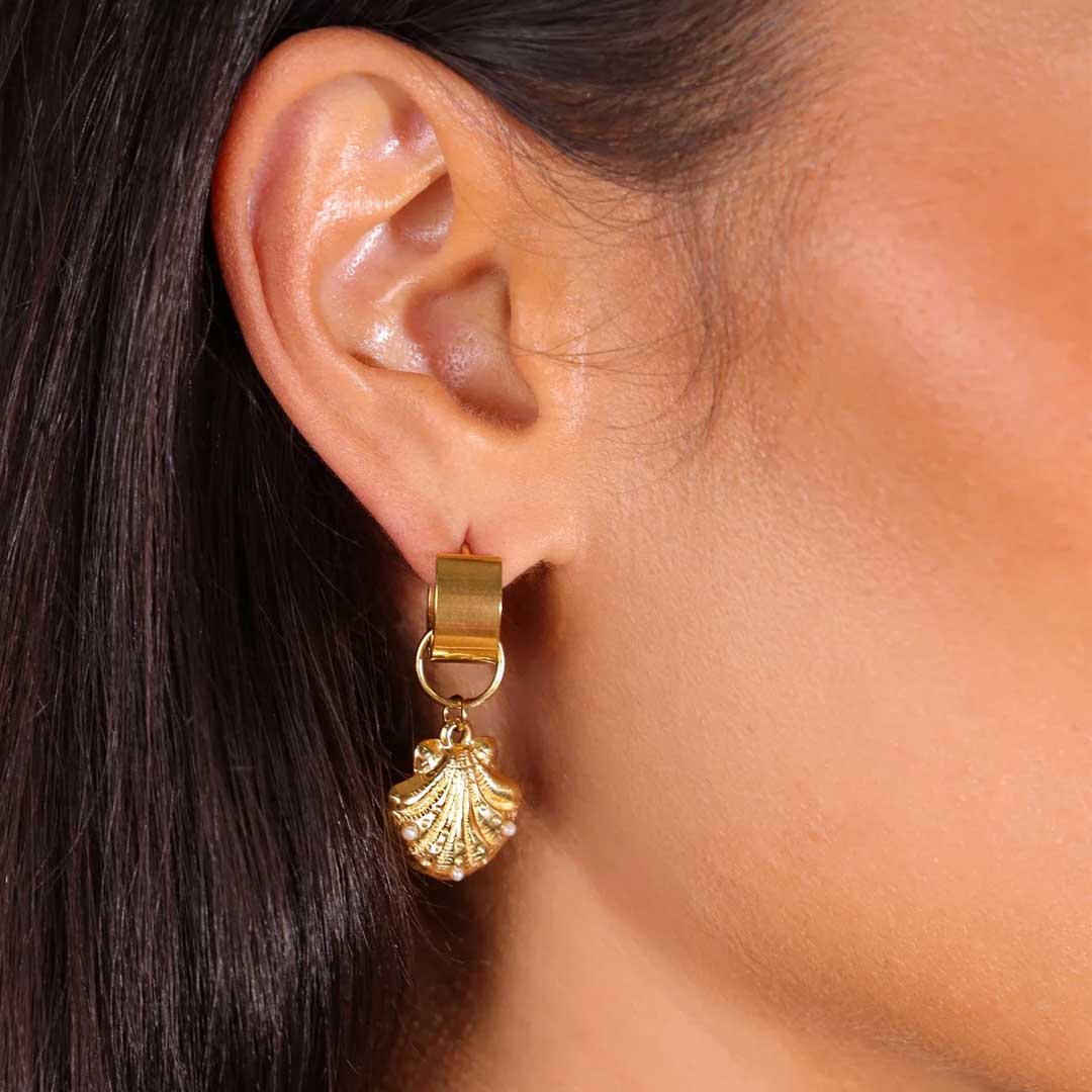 Caia Earrings | Gold