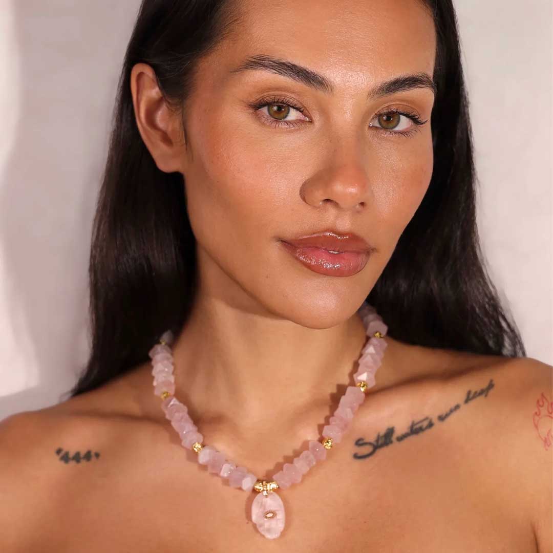 Hamsa Necklace | Rose