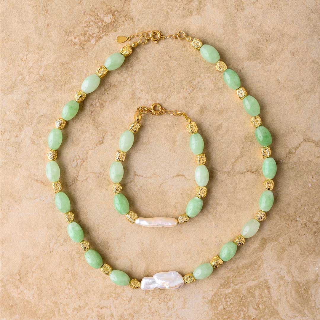 Jayde Necklace | Jade Gold