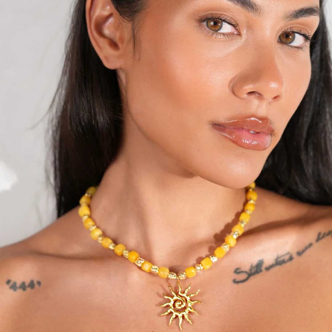 Liora Necklace | Golden Citrine