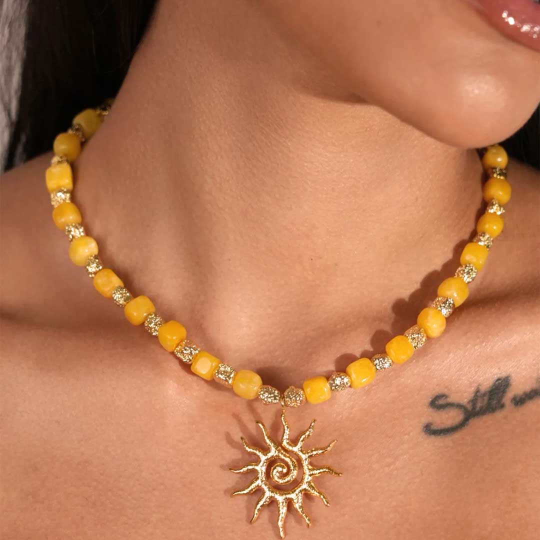 Liora Necklace | Golden Citrine