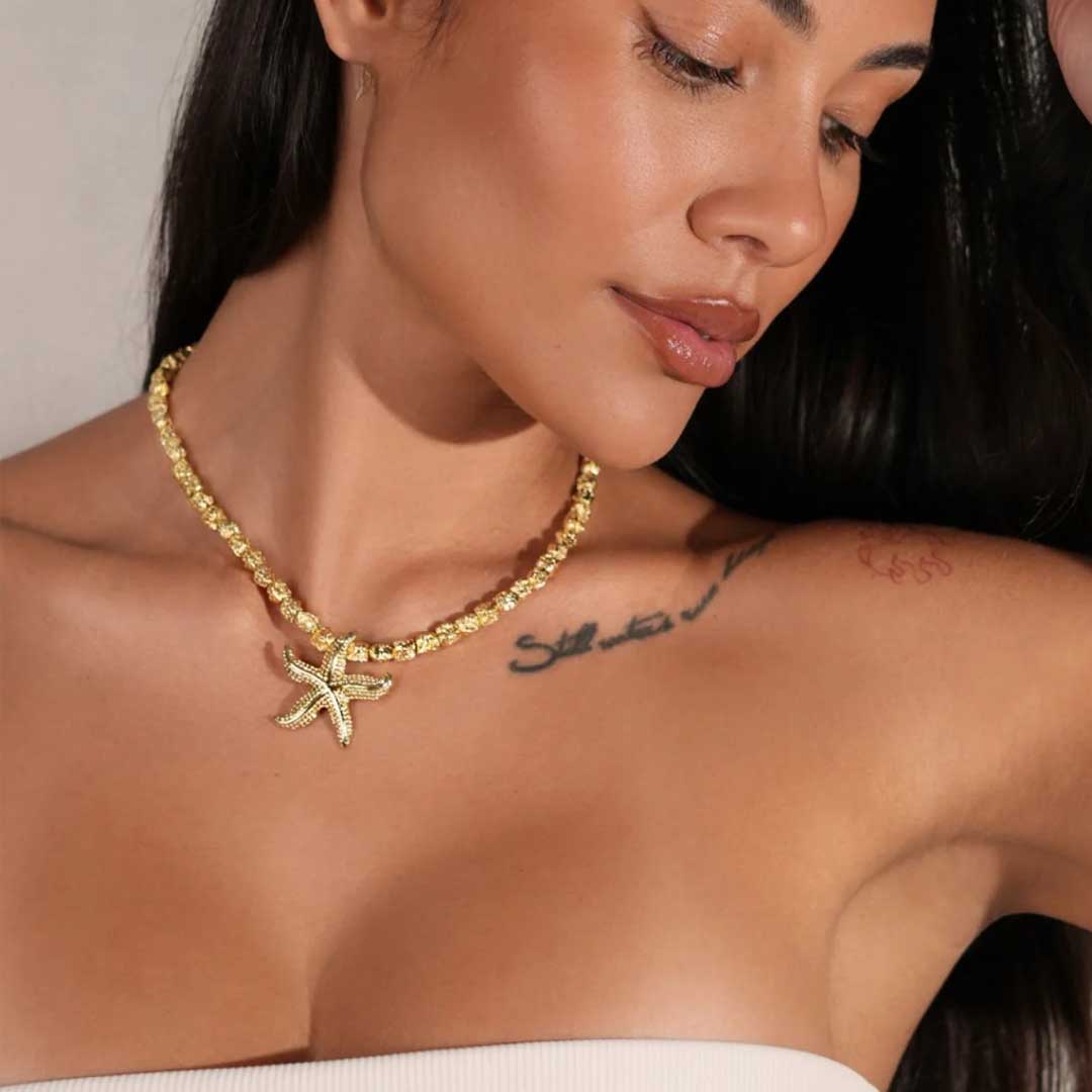 Starlette Necklace | Gold