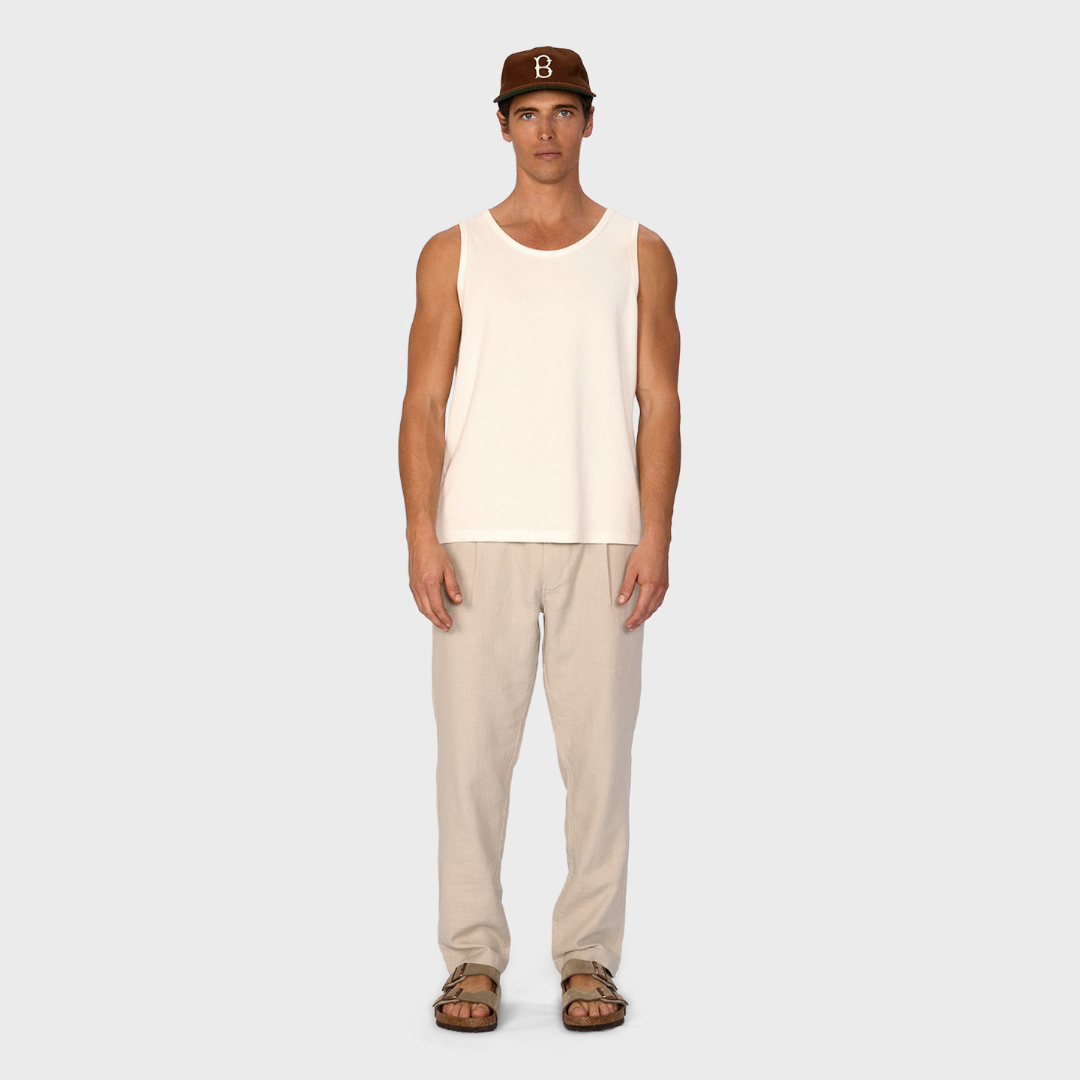 The Mallorca Pant | Stone - supplier view 2