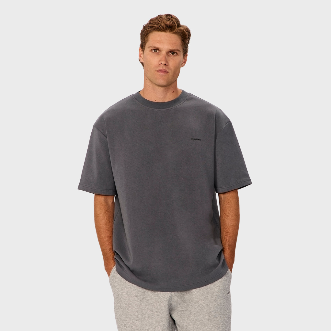 The Newport Tee | Slate - closer front model