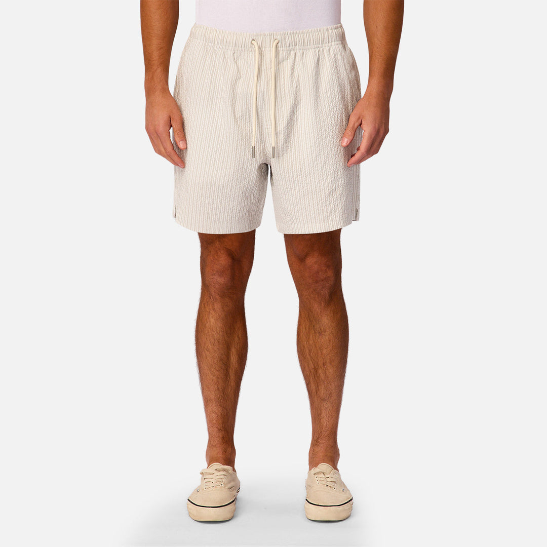 The Escala Swim Short in Beige Cream — official image 01