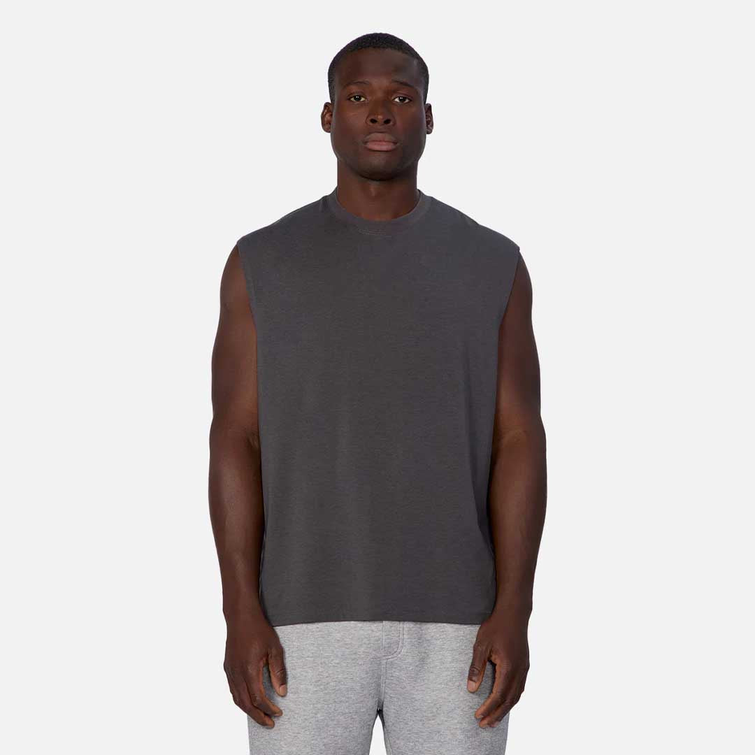 The Freeman Sleeveless Tee | Onyx