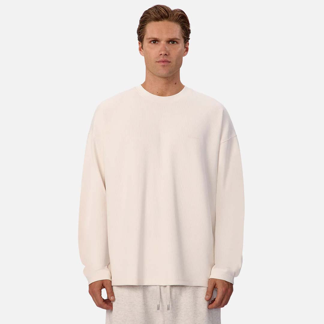 The Ribbed Tech Tee | Calcium