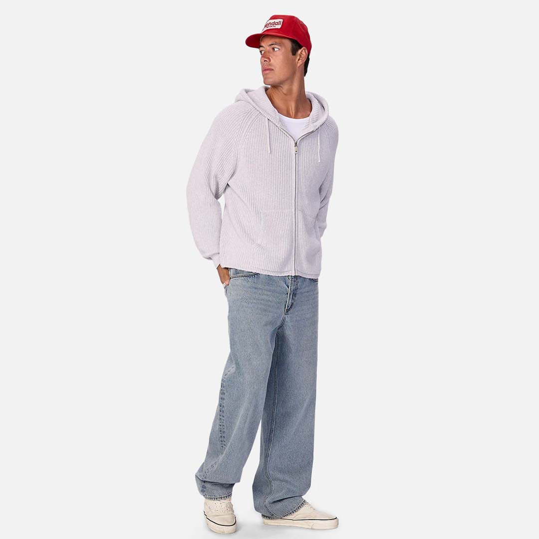 The Westlake Knitted Hood | Snow Melange