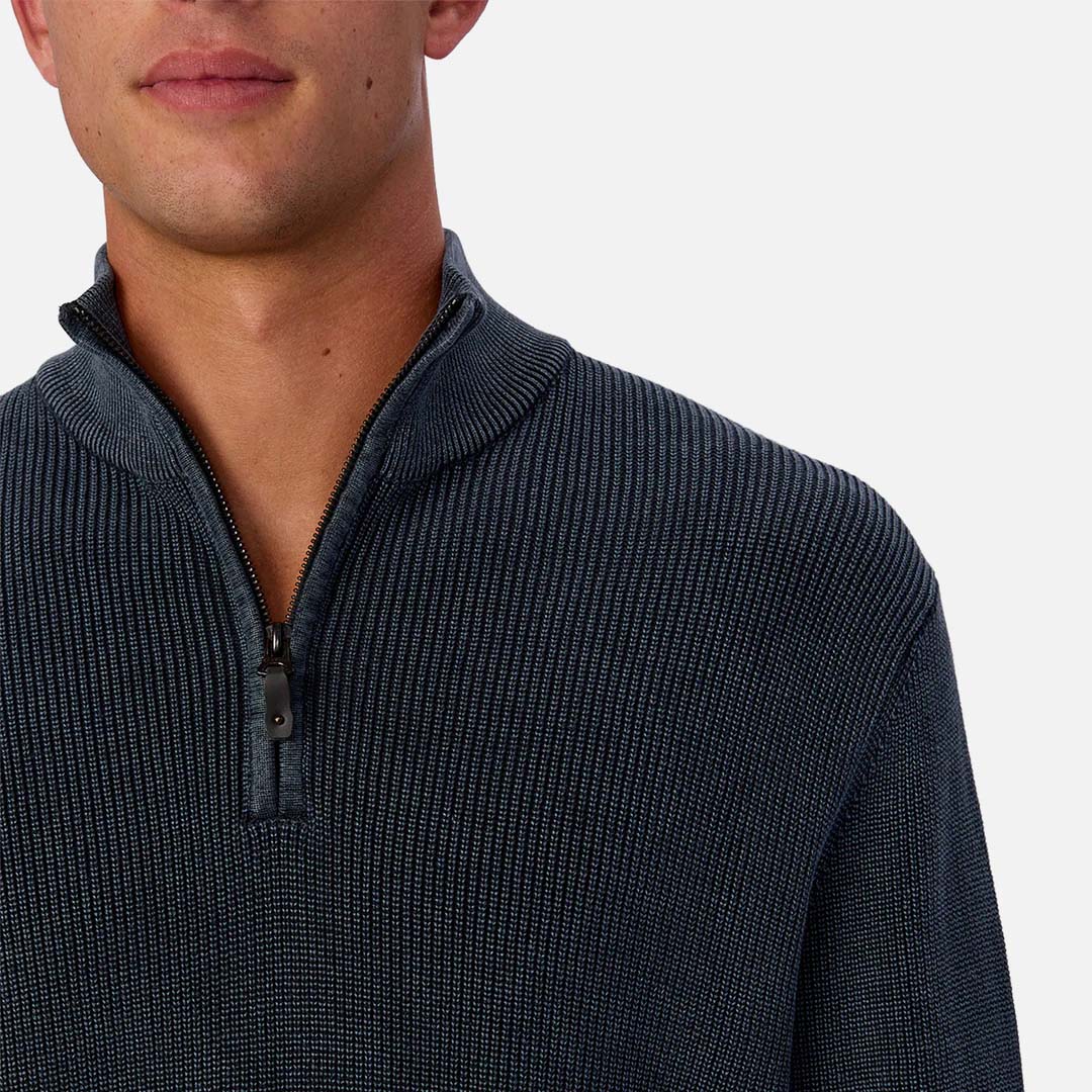 The New England Wash Zip Neck | Acid Navy