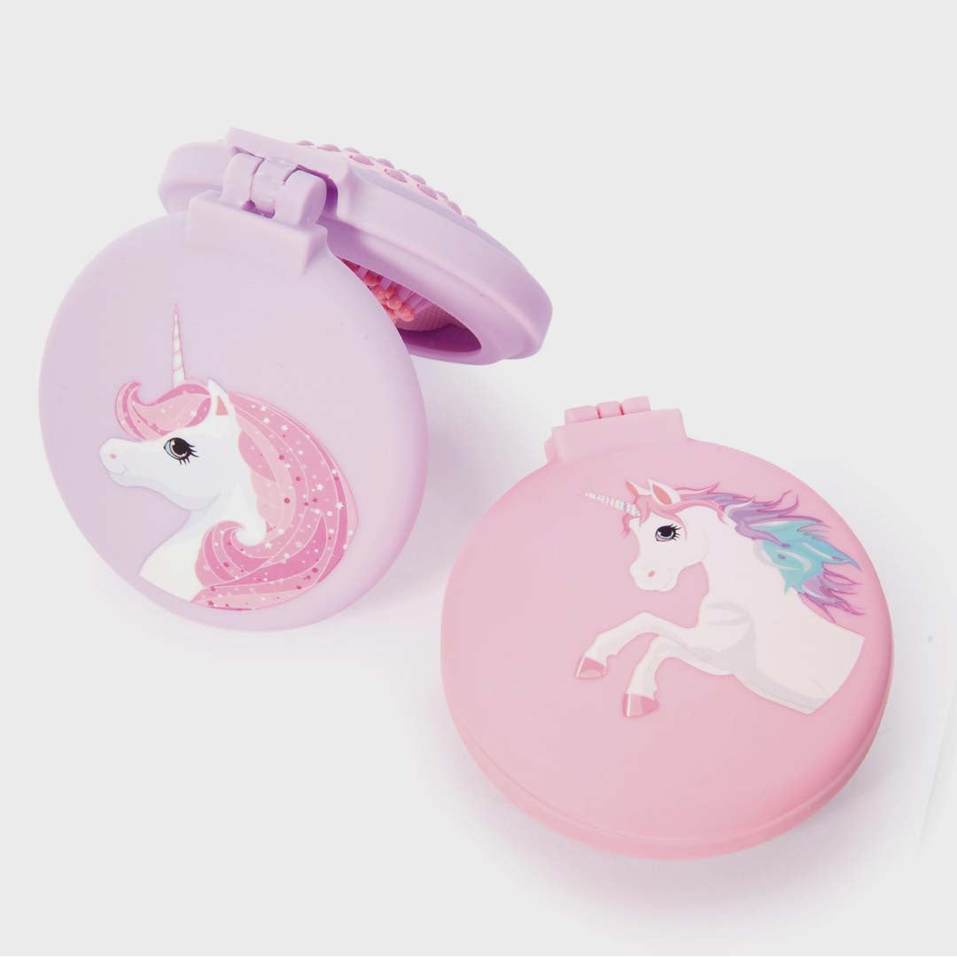 UNICORN HAIRBRUSH & MIRROR